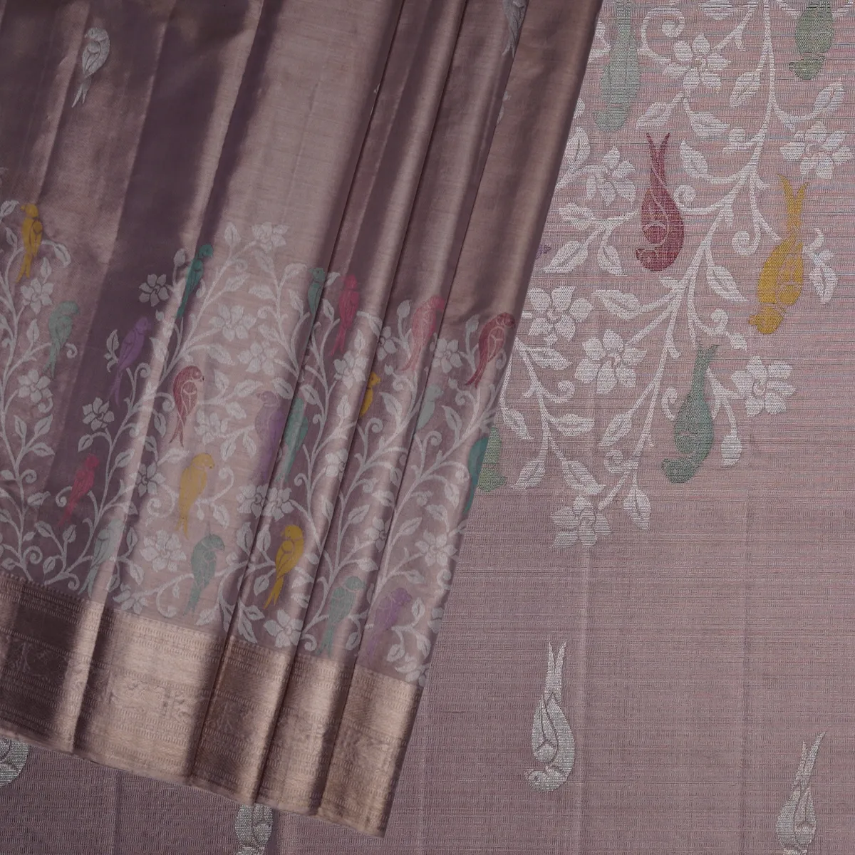 Kanchipuram Handloom Tissue Silk Saree Pure Gold Saree