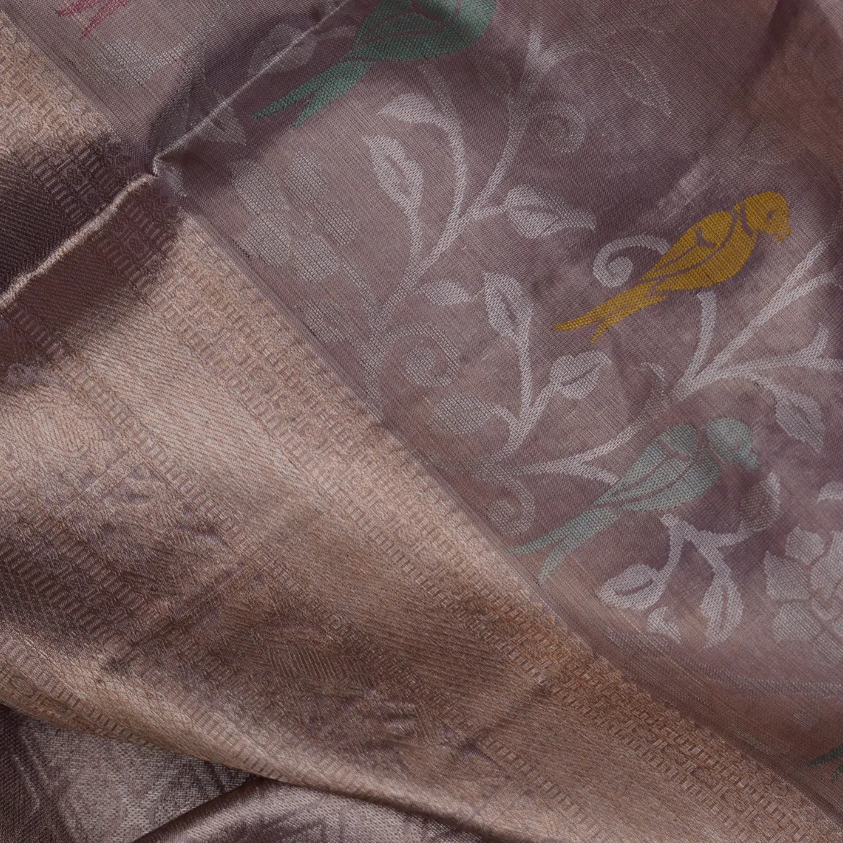 Kanchipuram Handloom Tissue Silk Saree Pure Gold Saree