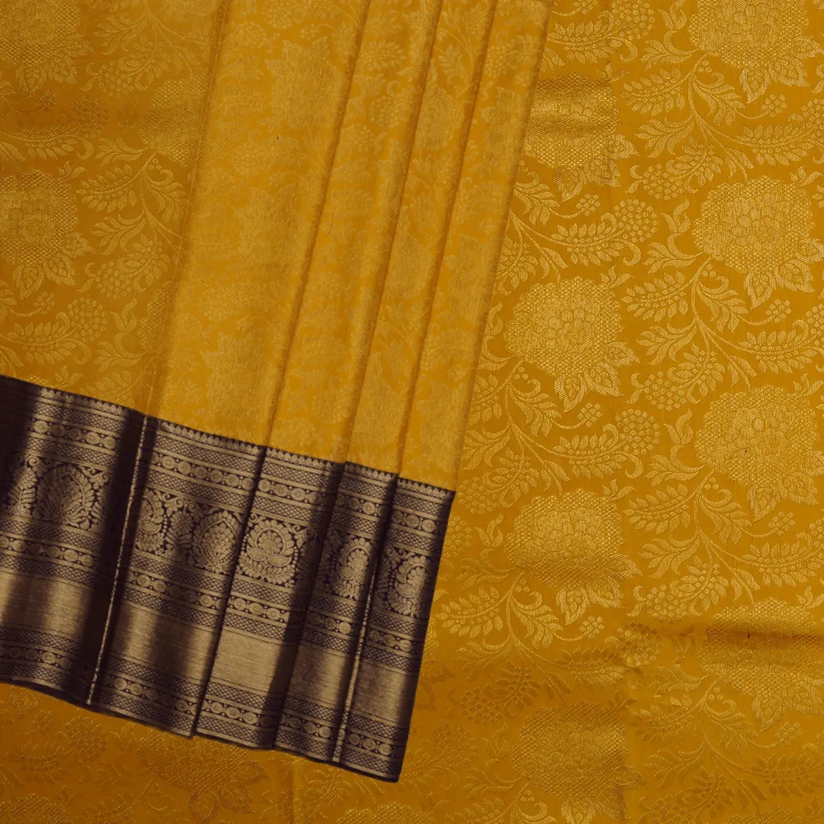 Kanchipuram Handloom Silk Sareee Kodi Design Pure Silver Jari