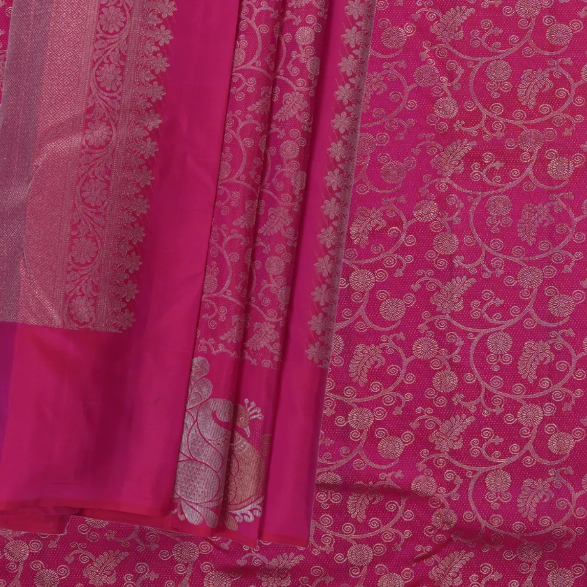 Arani Handloom Silk Saree Kodi Design Gold 3 Gram Jari