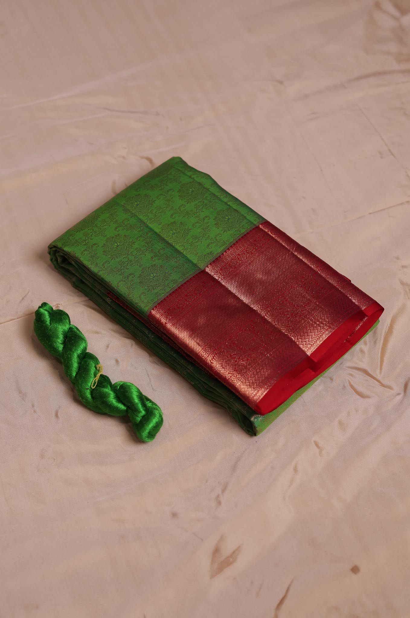 Go Green Kanchipuram Silk Saree