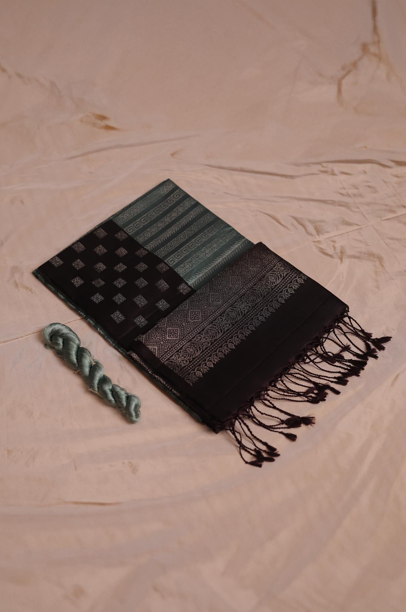 Plum Multi Arrow Mayuri Silk Saree