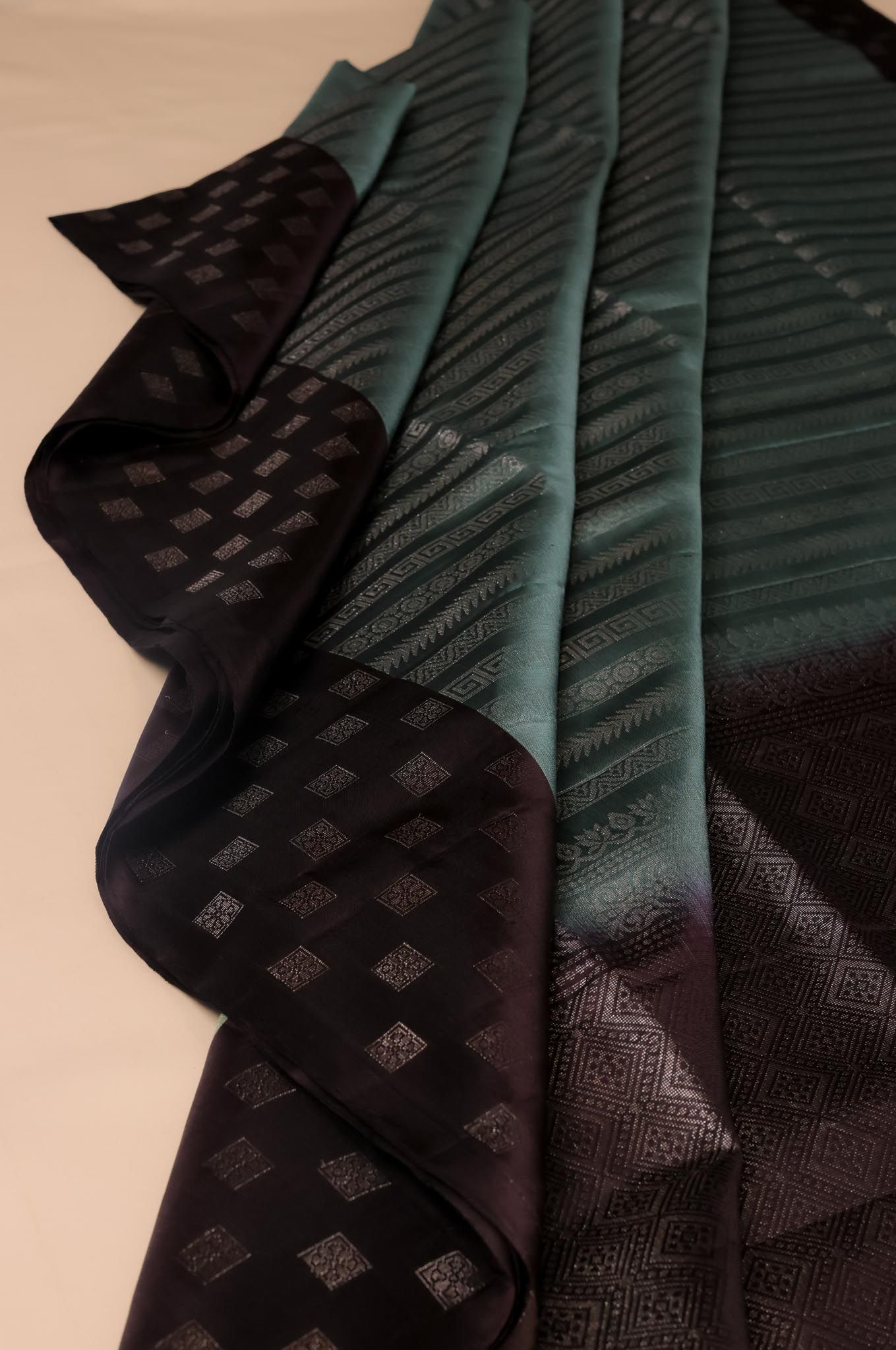 Plum Multi Arrow Mayuri Silk Saree