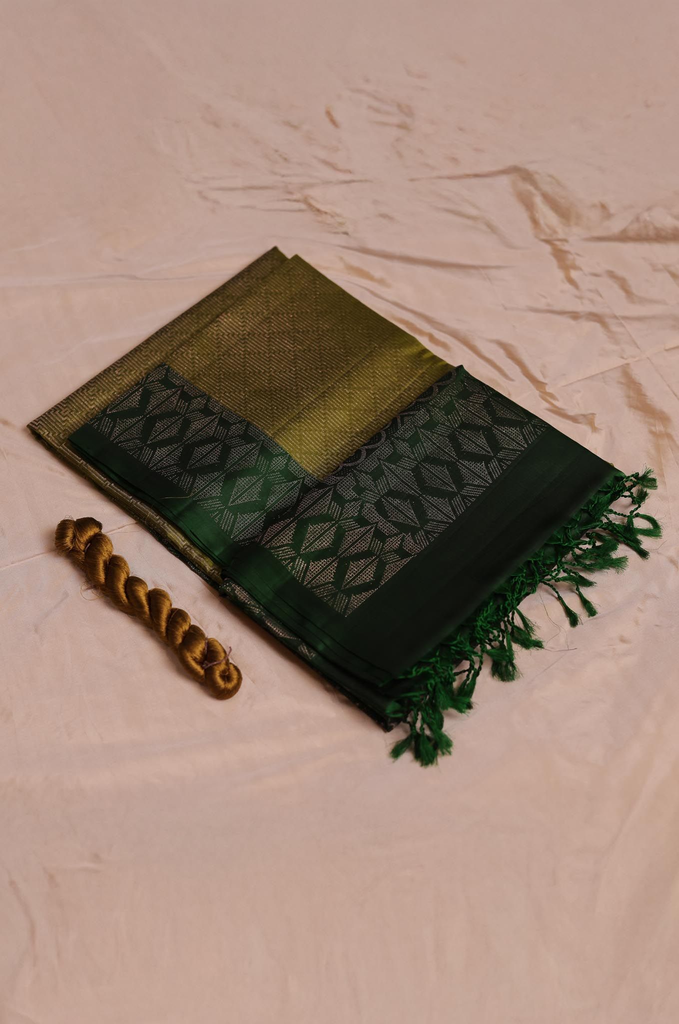 Army Green Mayuri Silk