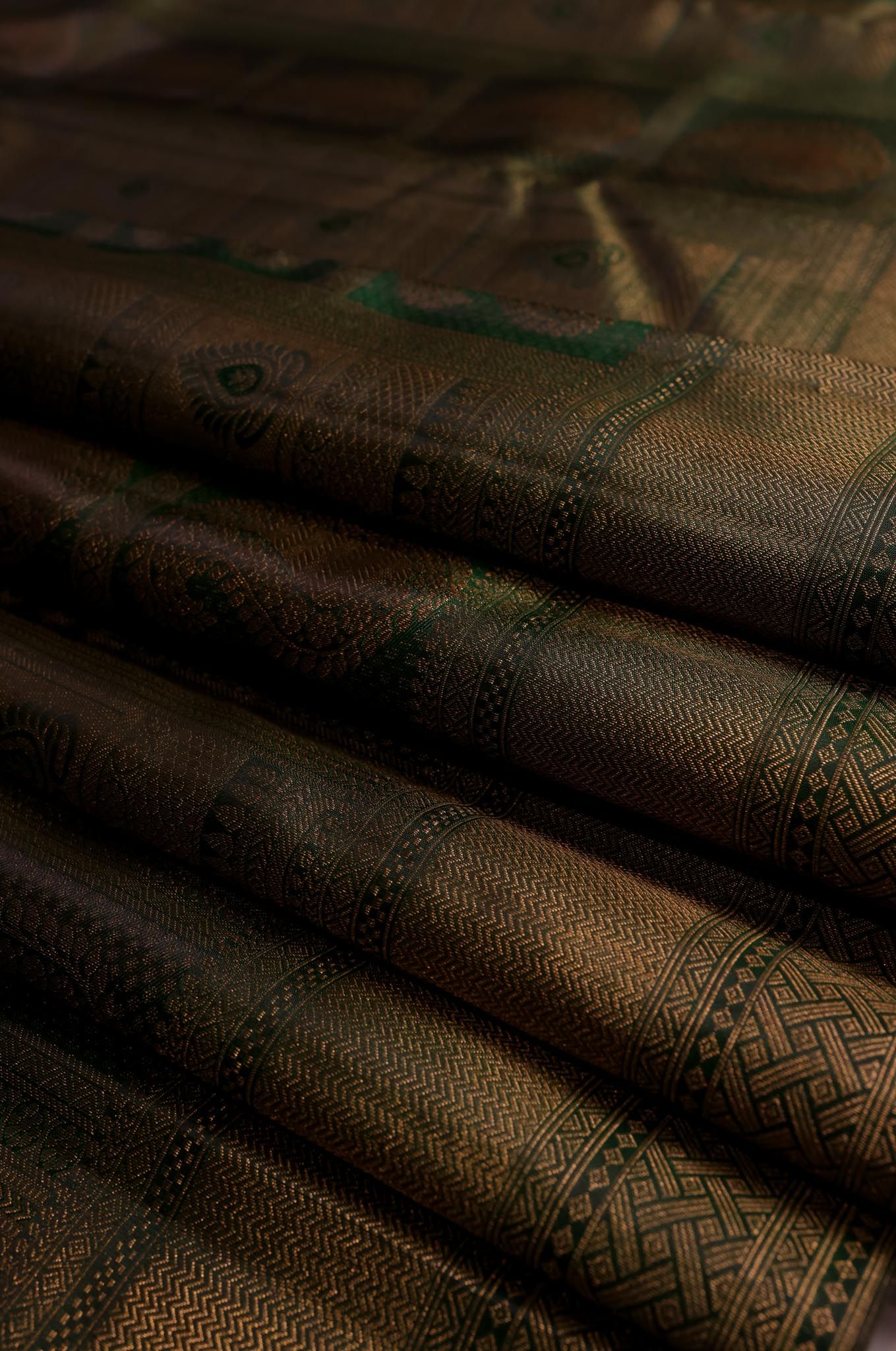 Ever Green Kanchipuram Silk