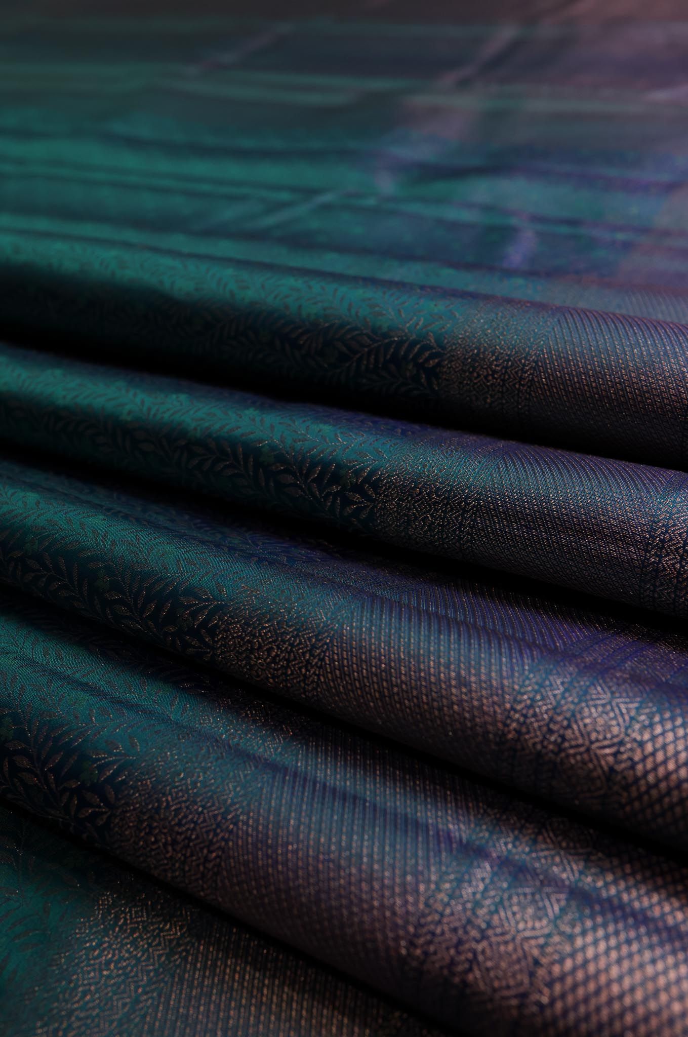 Turquoise Blue Kanchipuram Silk Saree