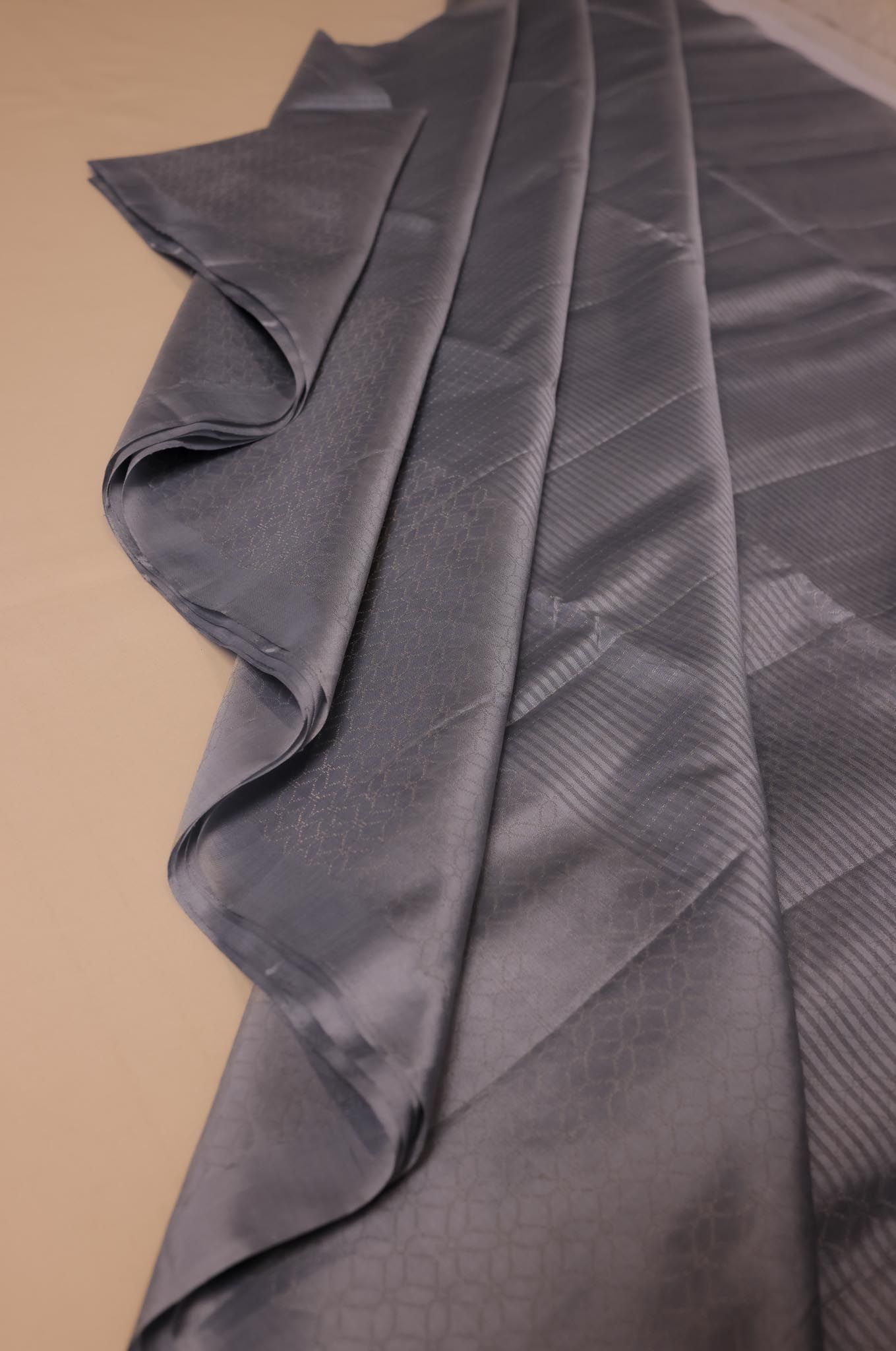 Pastal Gray Mayuri Silk Saree