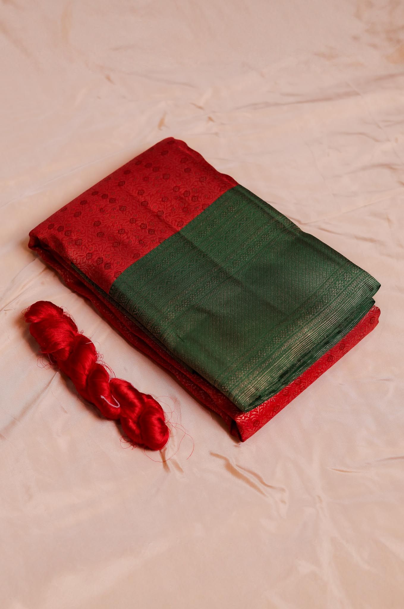 Classic Red Kanchipuram Silk Saree