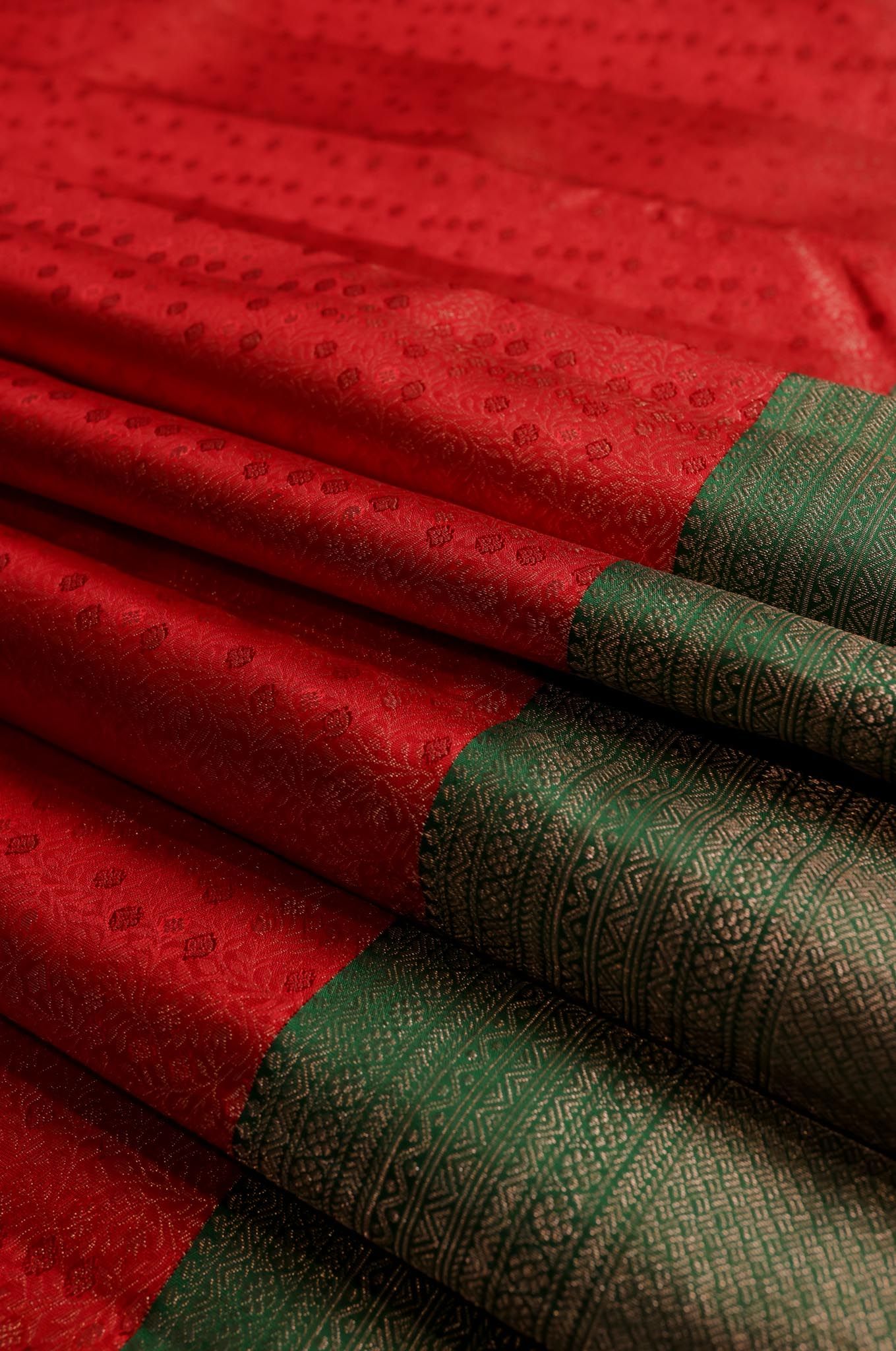 Classic Red Kanchipuram Silk Saree