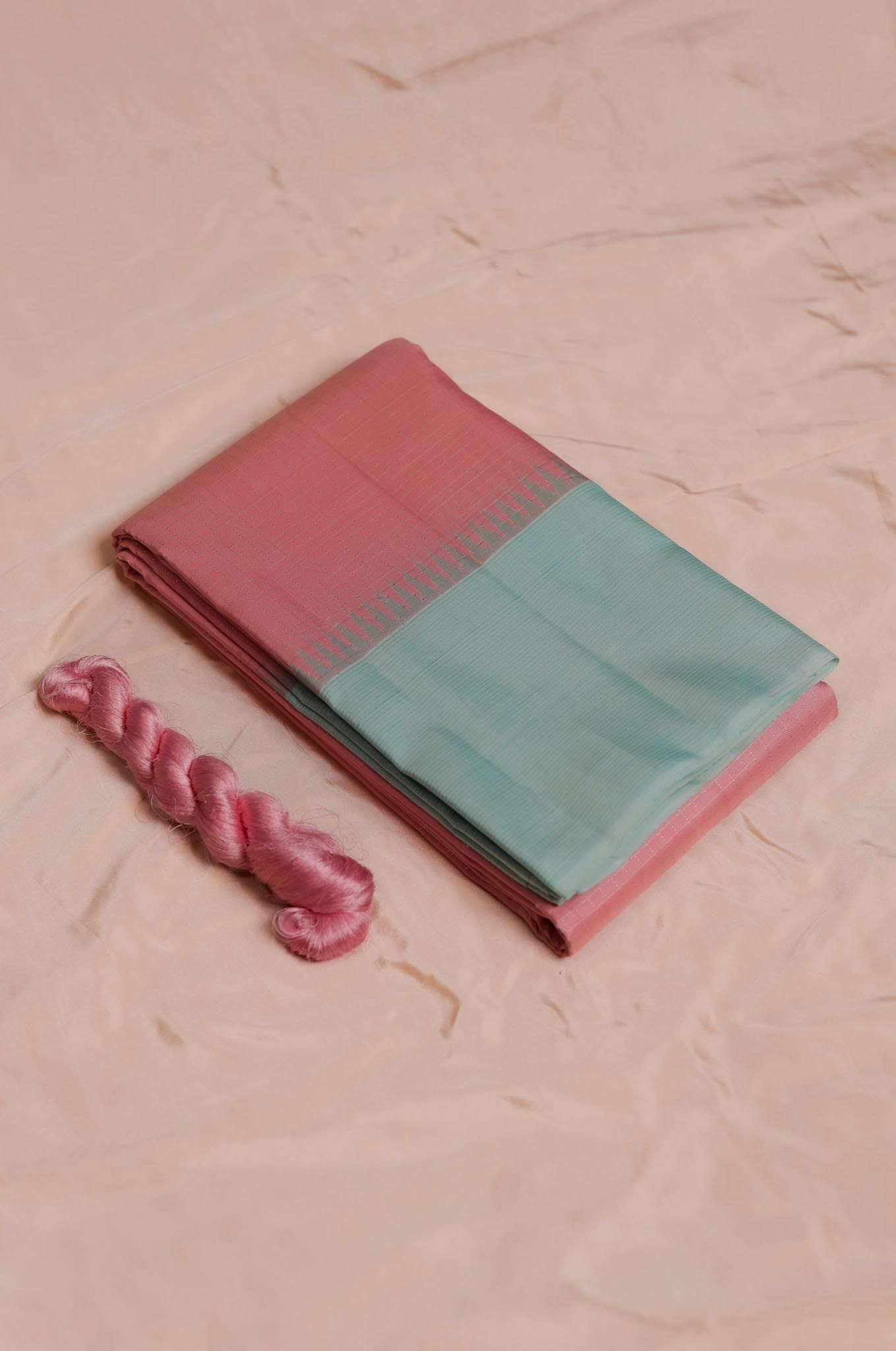 Blush Pink Arani Silk