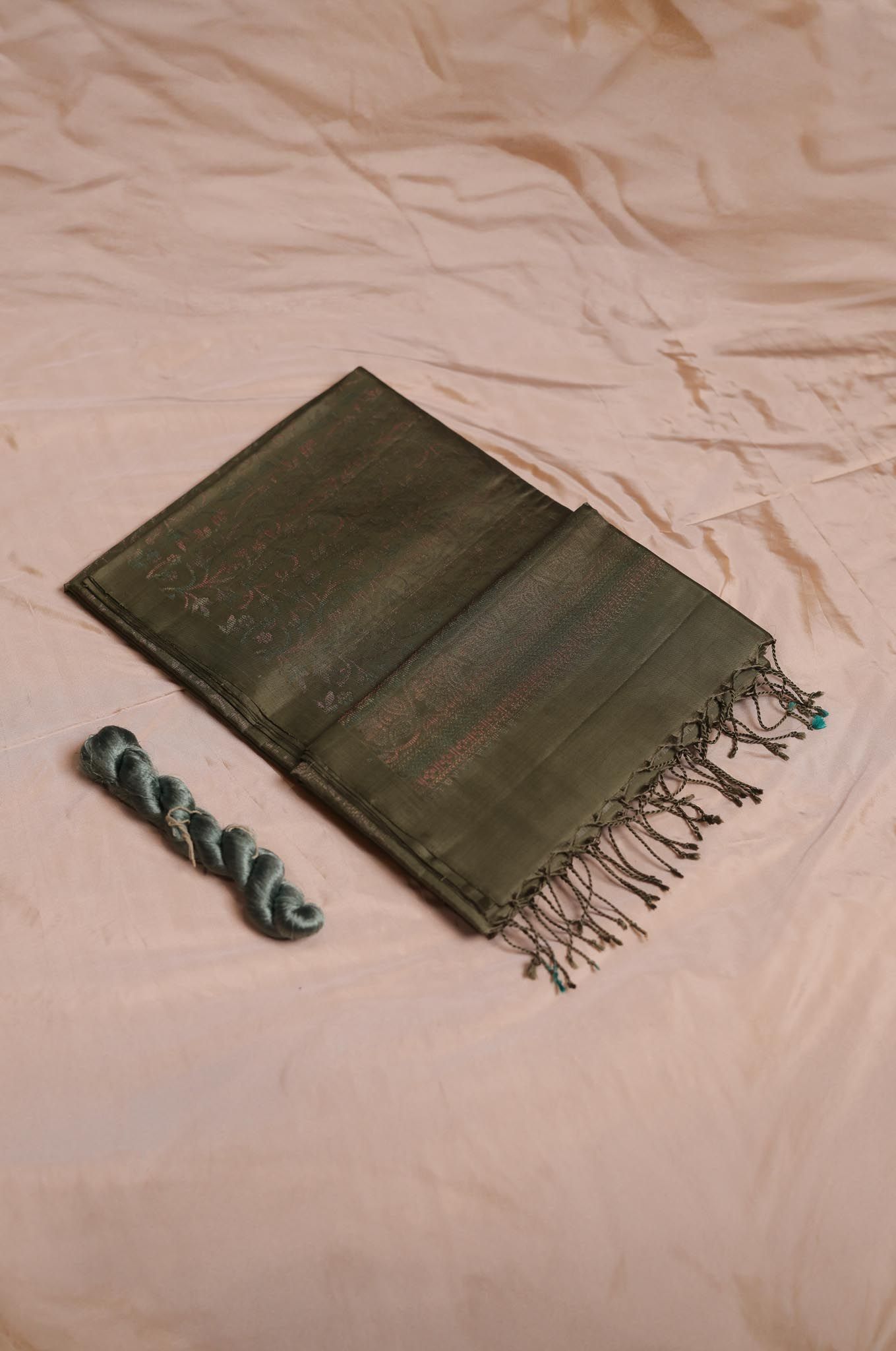 Pomelo Olive Mayuri Silk