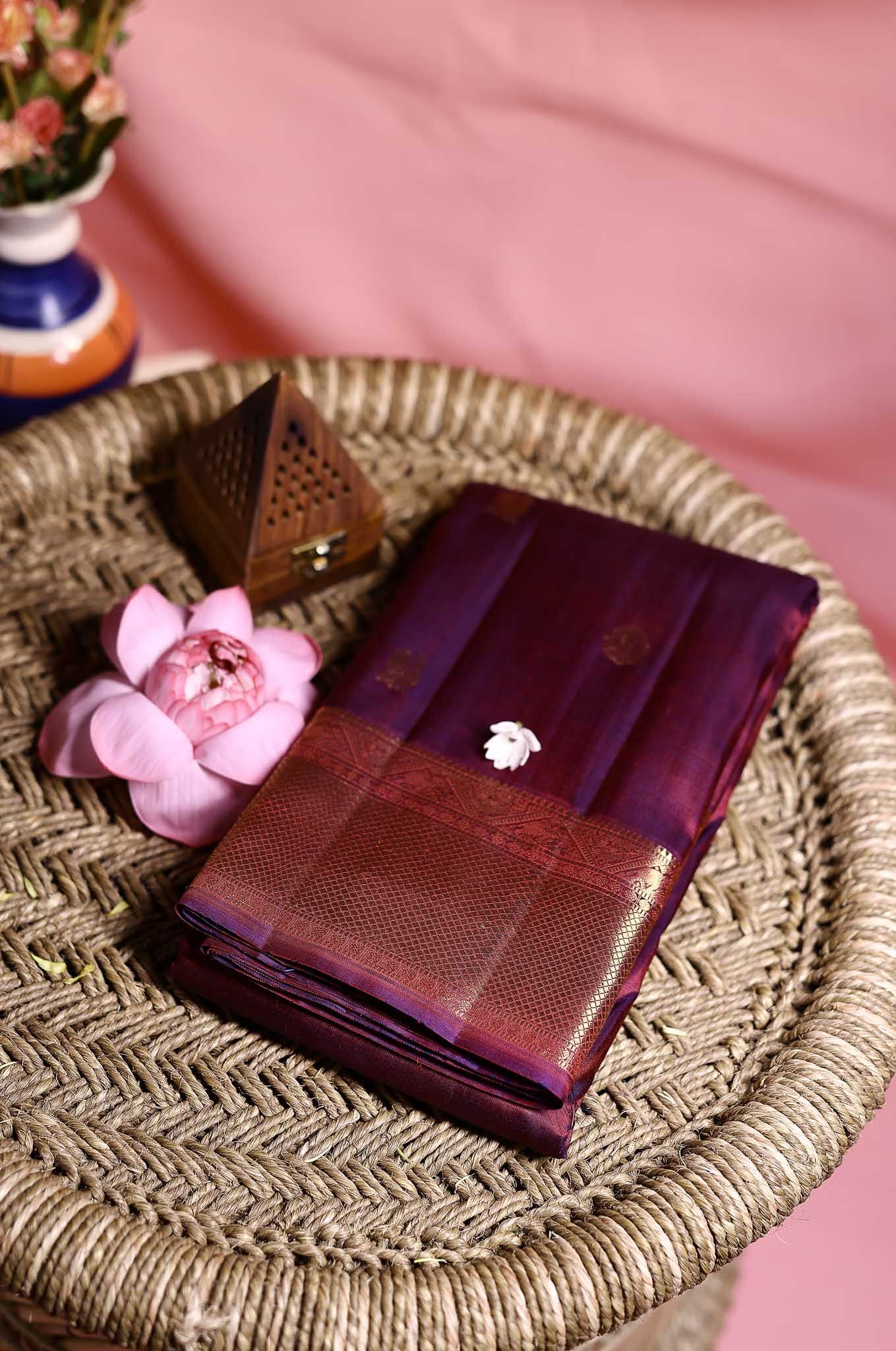 Maroon Arani Silk Saree