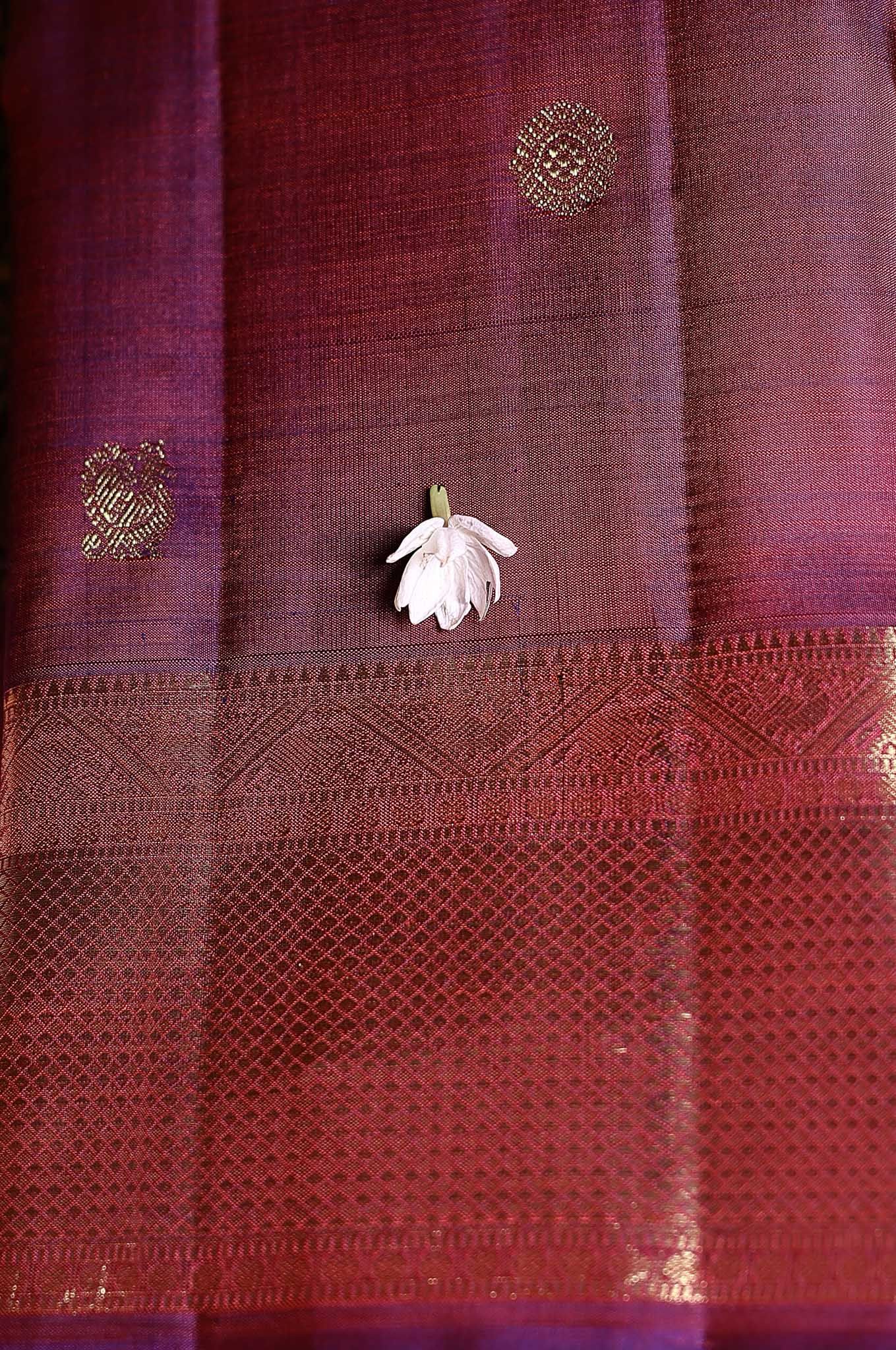 Maroon Arani Silk Saree