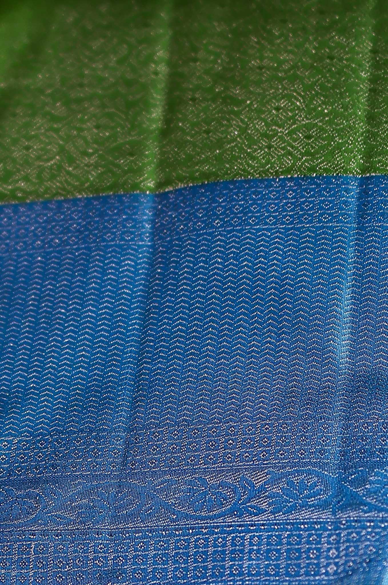 Chromic Yellow Kanchipuram Silk Saree