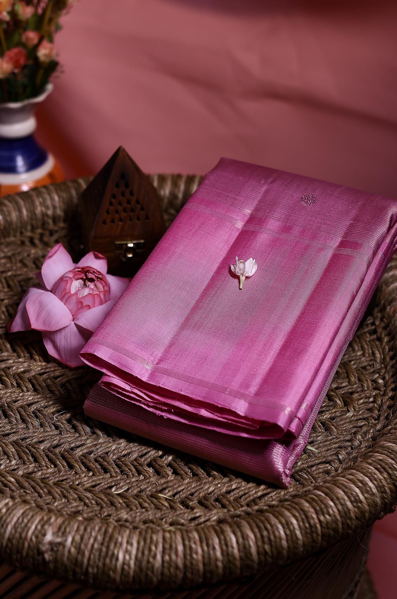 Vibrant Pink Arani Silk Saree