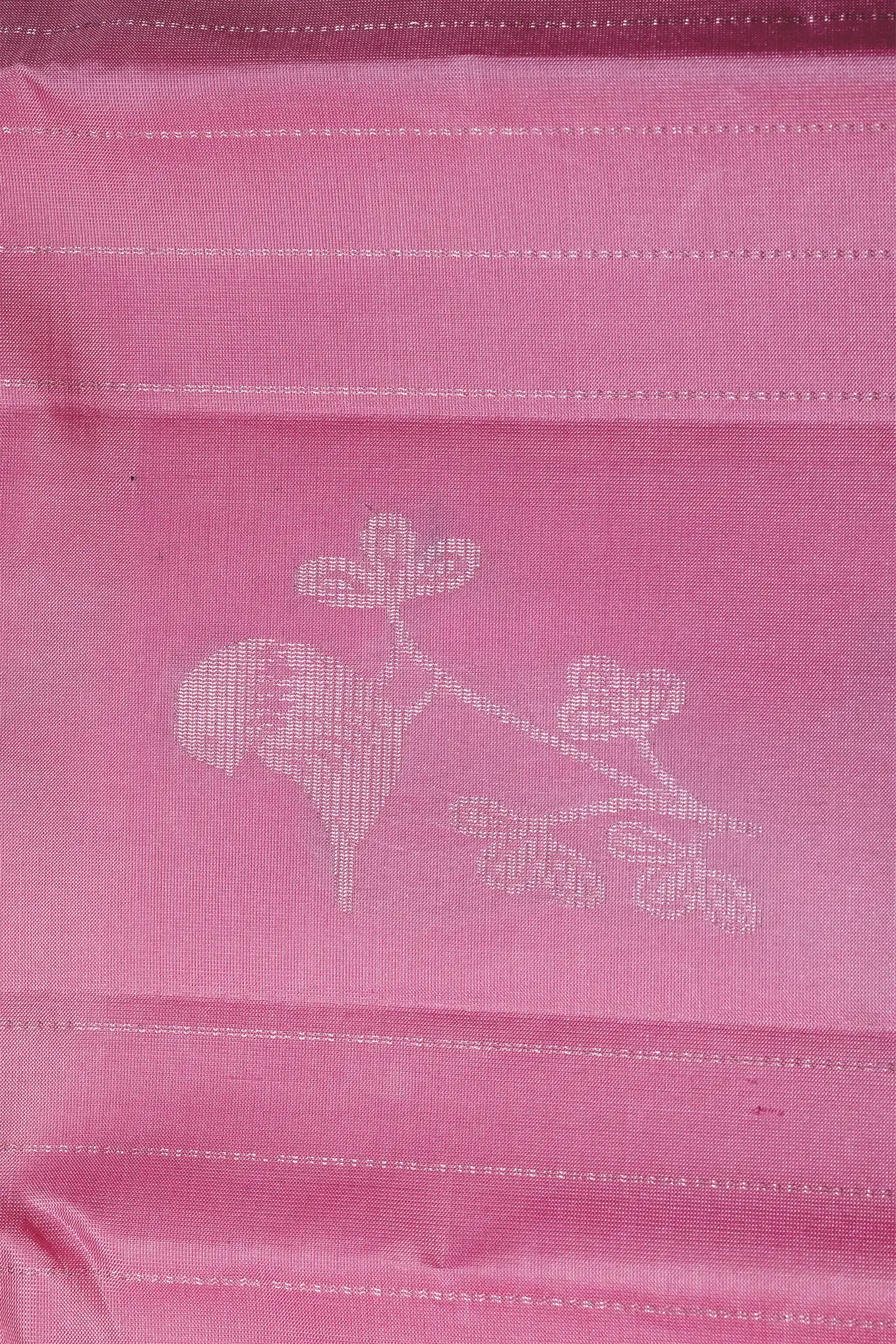 Mayuri Silk Light Pink With Burnt Maroon Border